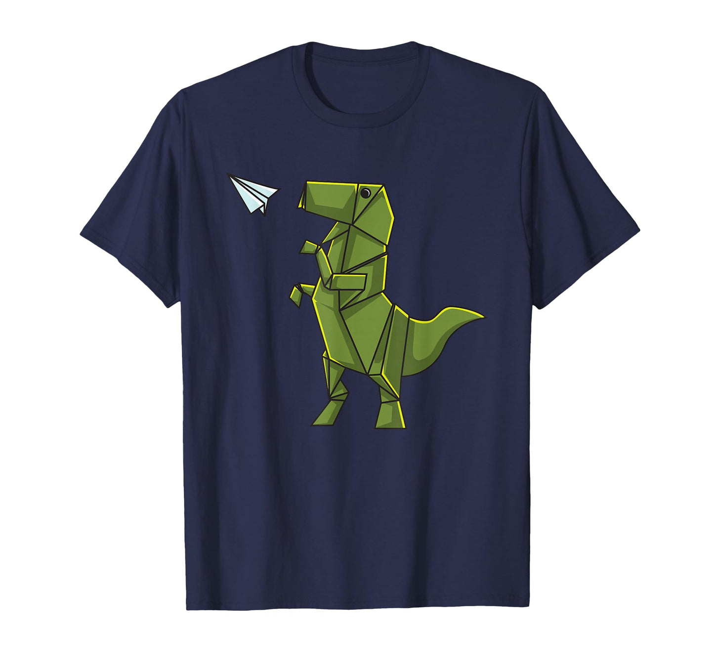 Origami Dinosaur Shirt - Origami T-Rex Flying Paper Airplane T-Shirt