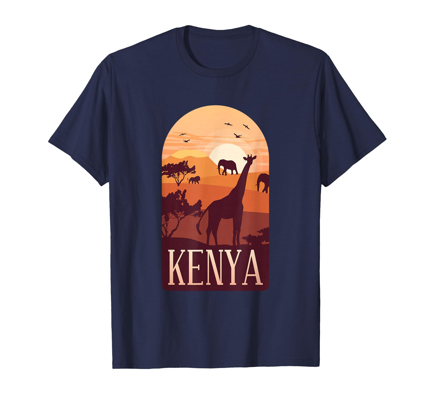 Kenya Love of Wilderness African Life Safari in Kenya Retro T-Shirt