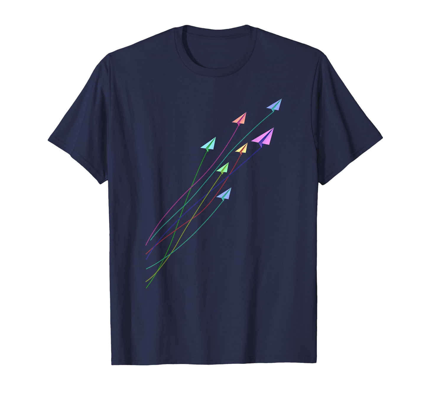 Japanese Folding Paper Plane Origami Master Colorful Origami T-Shirt