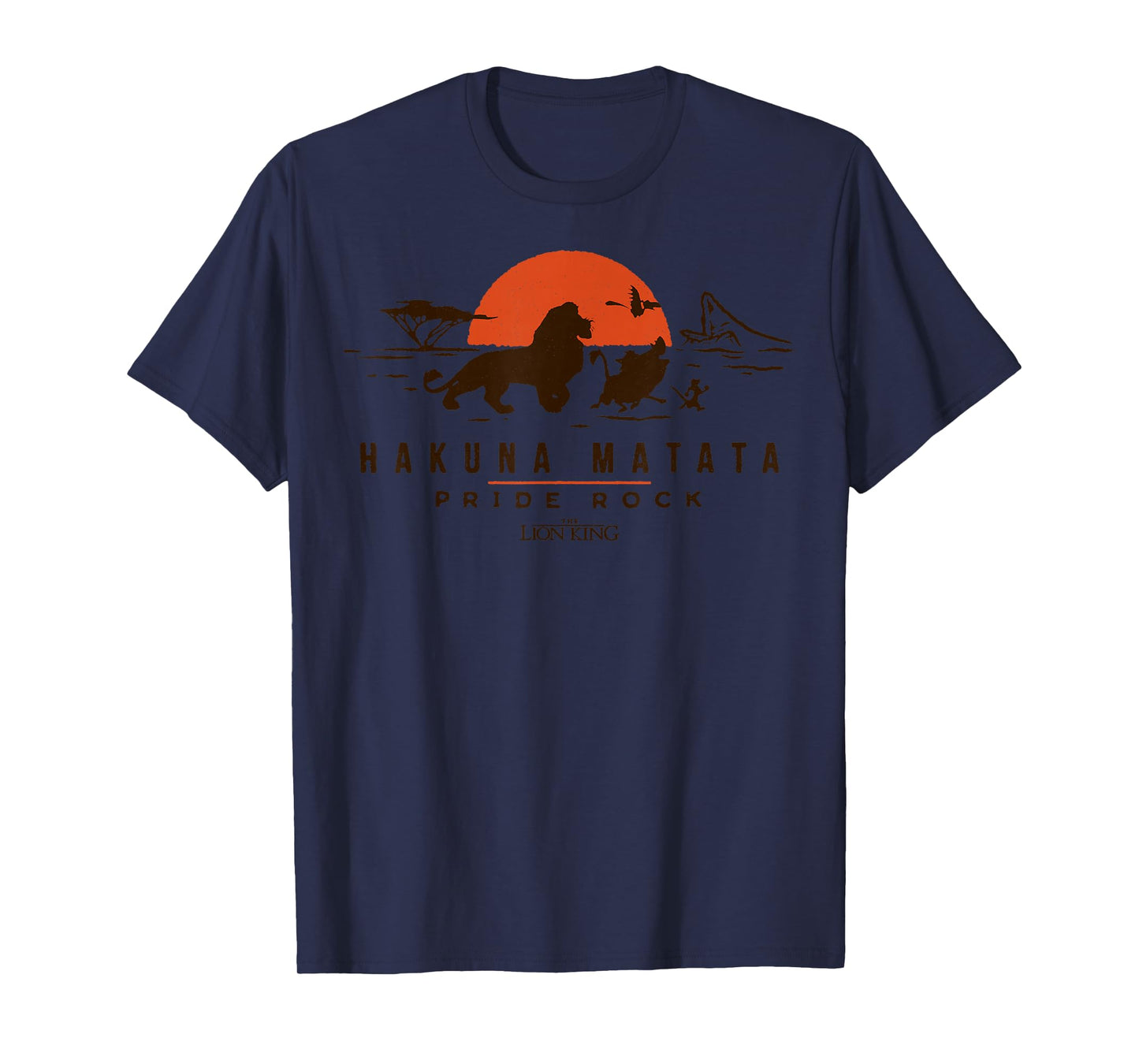 Disney Lion King Simba Pride Rock Sunset Graphic T-Shirt T-Shirt