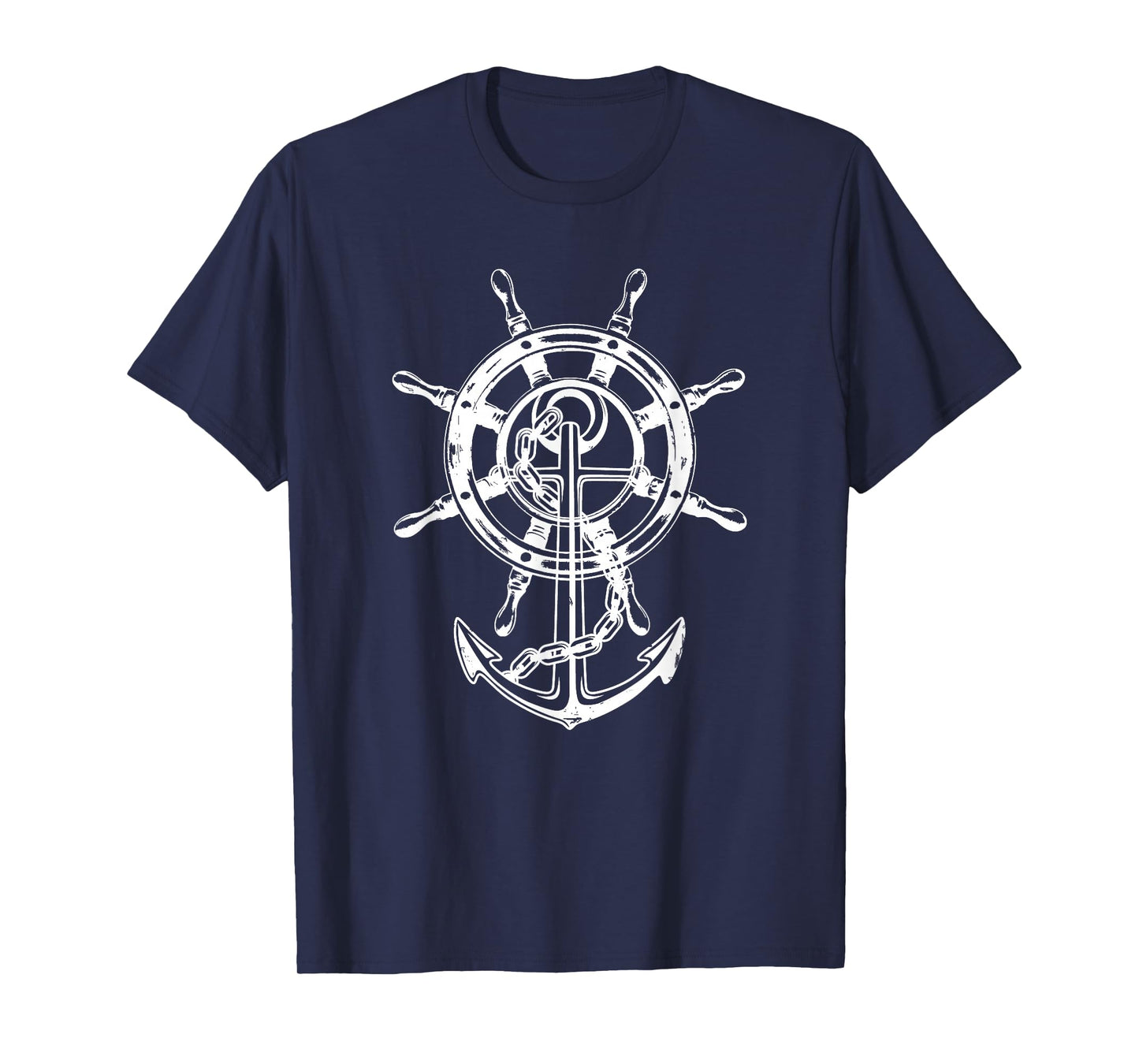 Anchor & Rudder Cool Sailing Design Nautical Gift Men Women T-Shirt