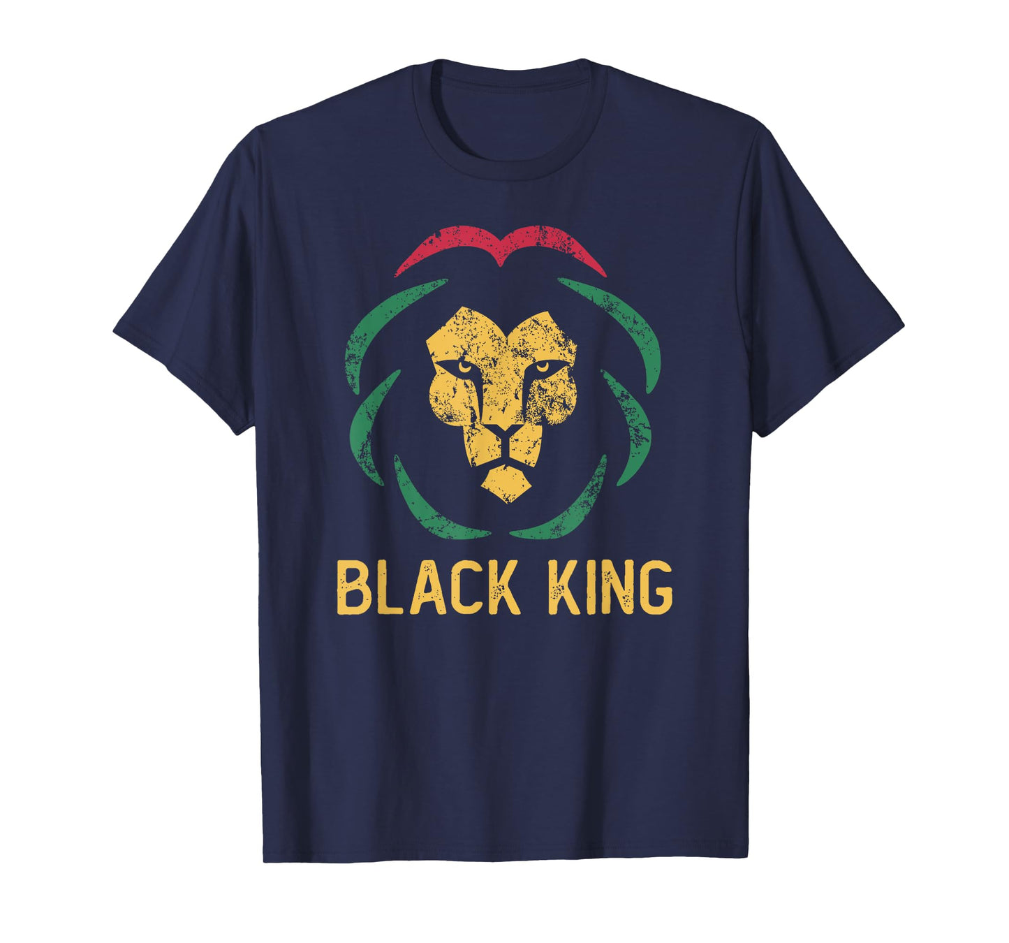 Black King Lion Black History Month Men & Juneteenth Boys T-Shirt