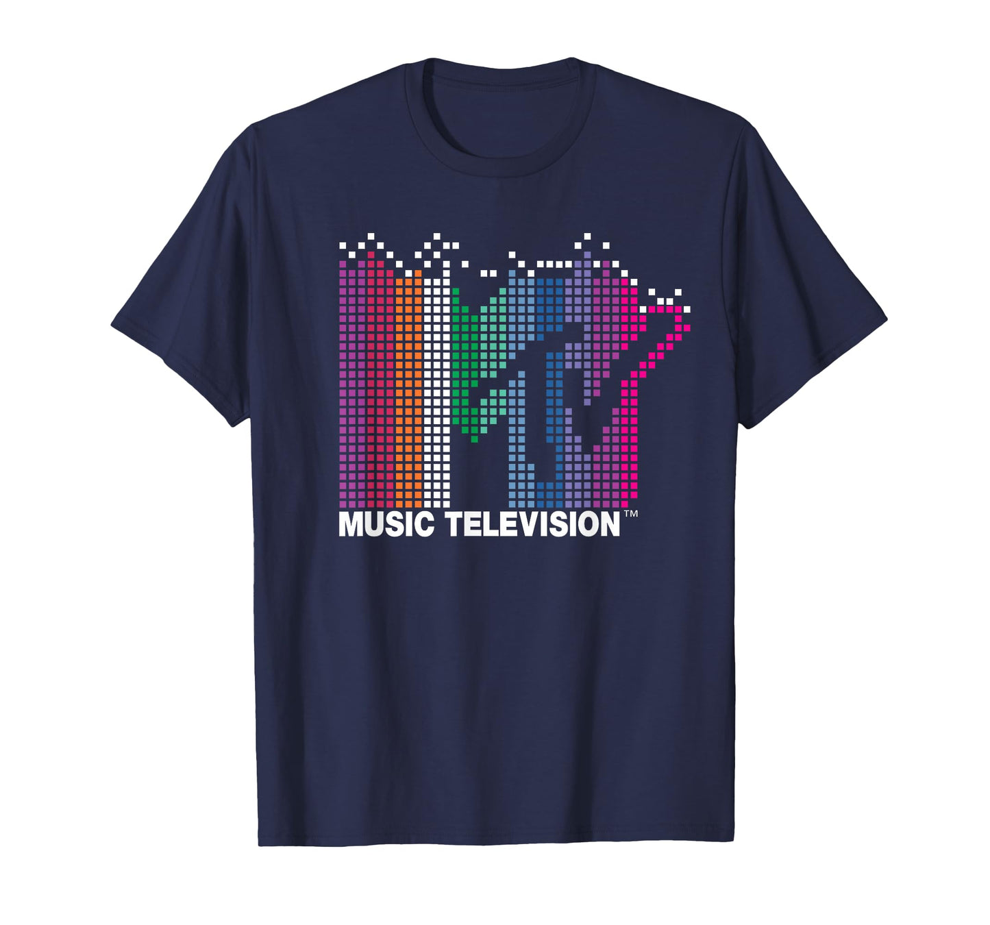 MTV - Rainbow Pixel Logo T-Shirt