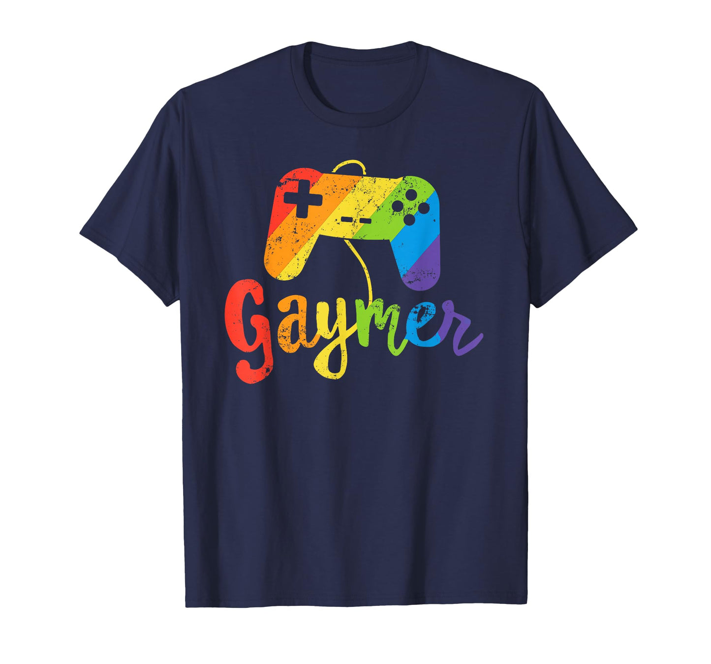Gaymer Shirt - LGBT Pride Gay Gamer Rainbow Flag Gift T-Shirt