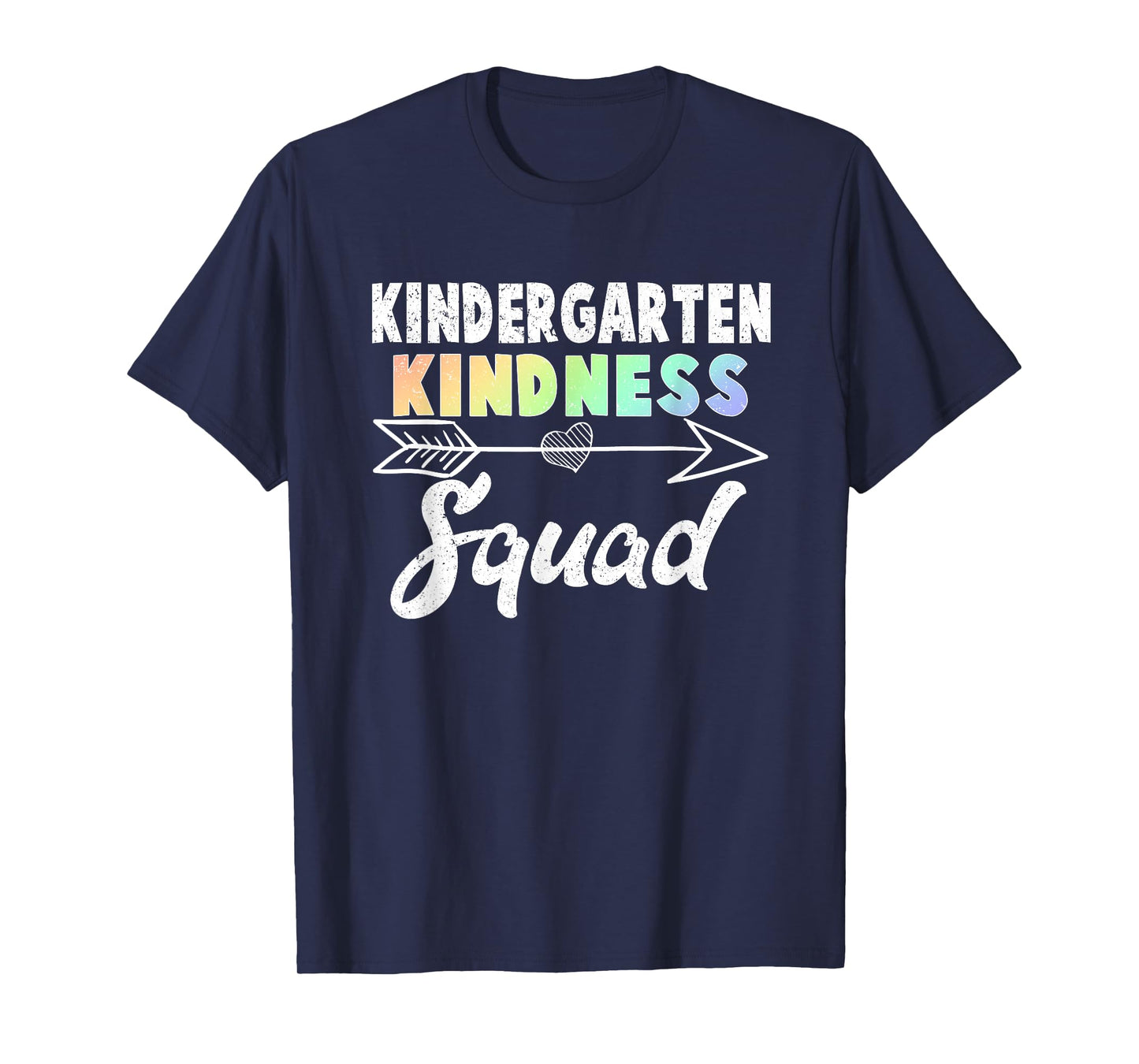 Teacher Team Shirt Kindergarten Kindness Squad Rainbow Gift T-Shirt for Men Women Kids