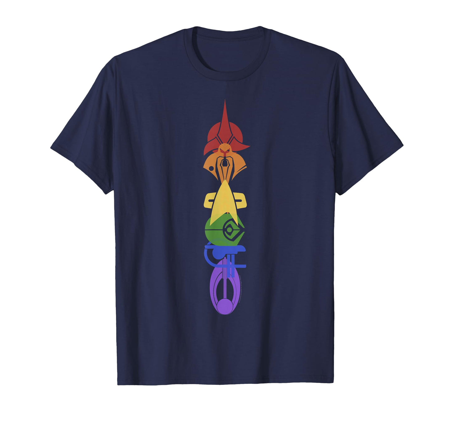 Star Trek: Deep Space Nine United Rainbow Symbol Stack T-Shirt