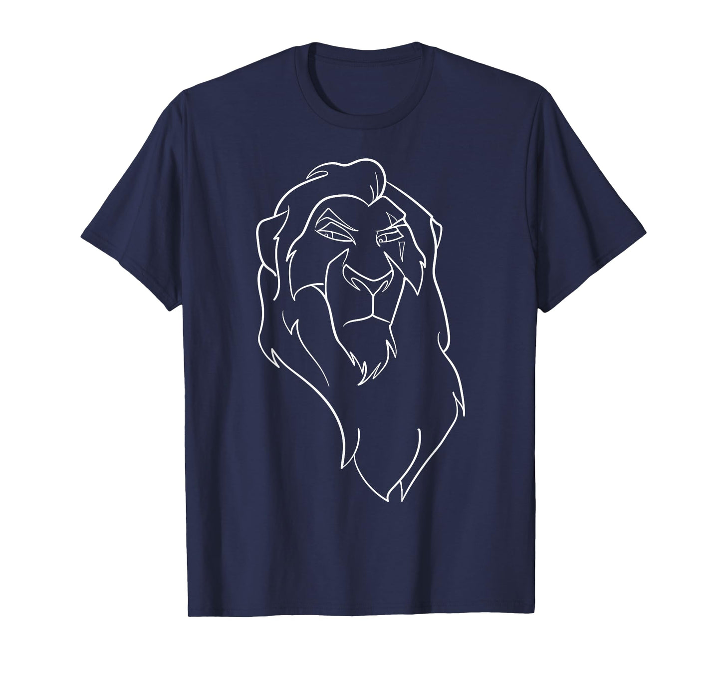 Disney Lion King Scar Line Art Graphic T-Shirt T-Shirt