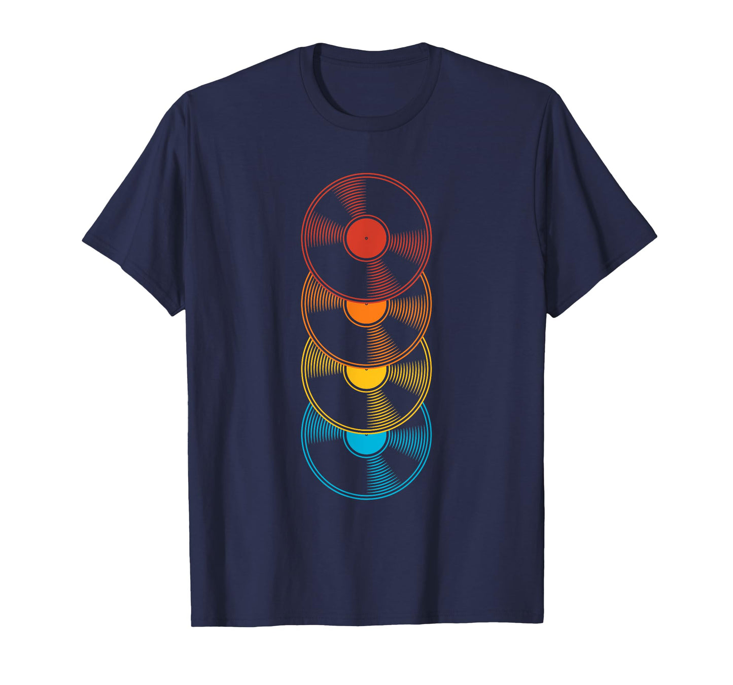 Rainbow Vinyl Record Music T-Shirt