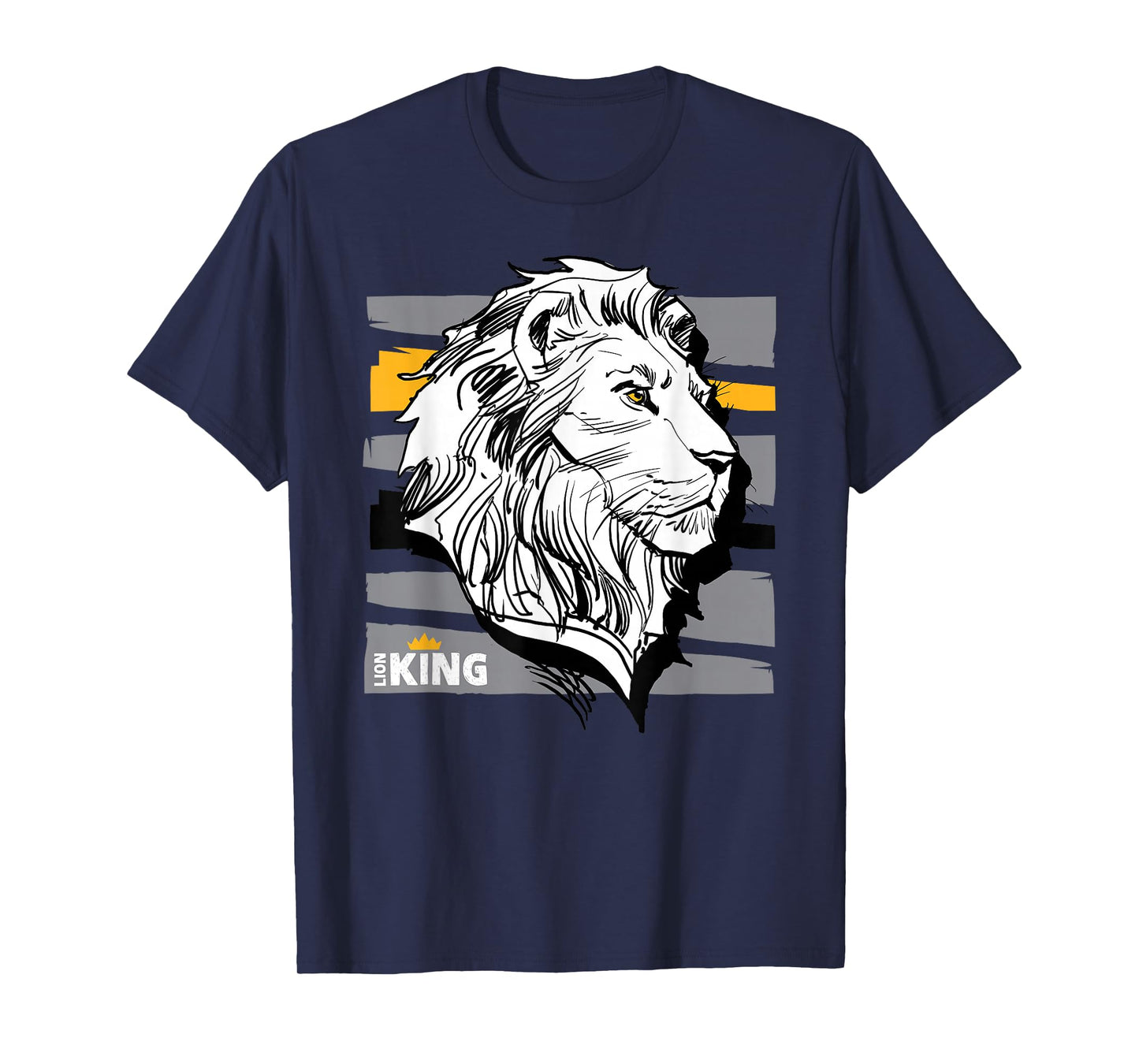 Disney The Lion King Live Action Mufasa Sketched Portrait T-Shirt