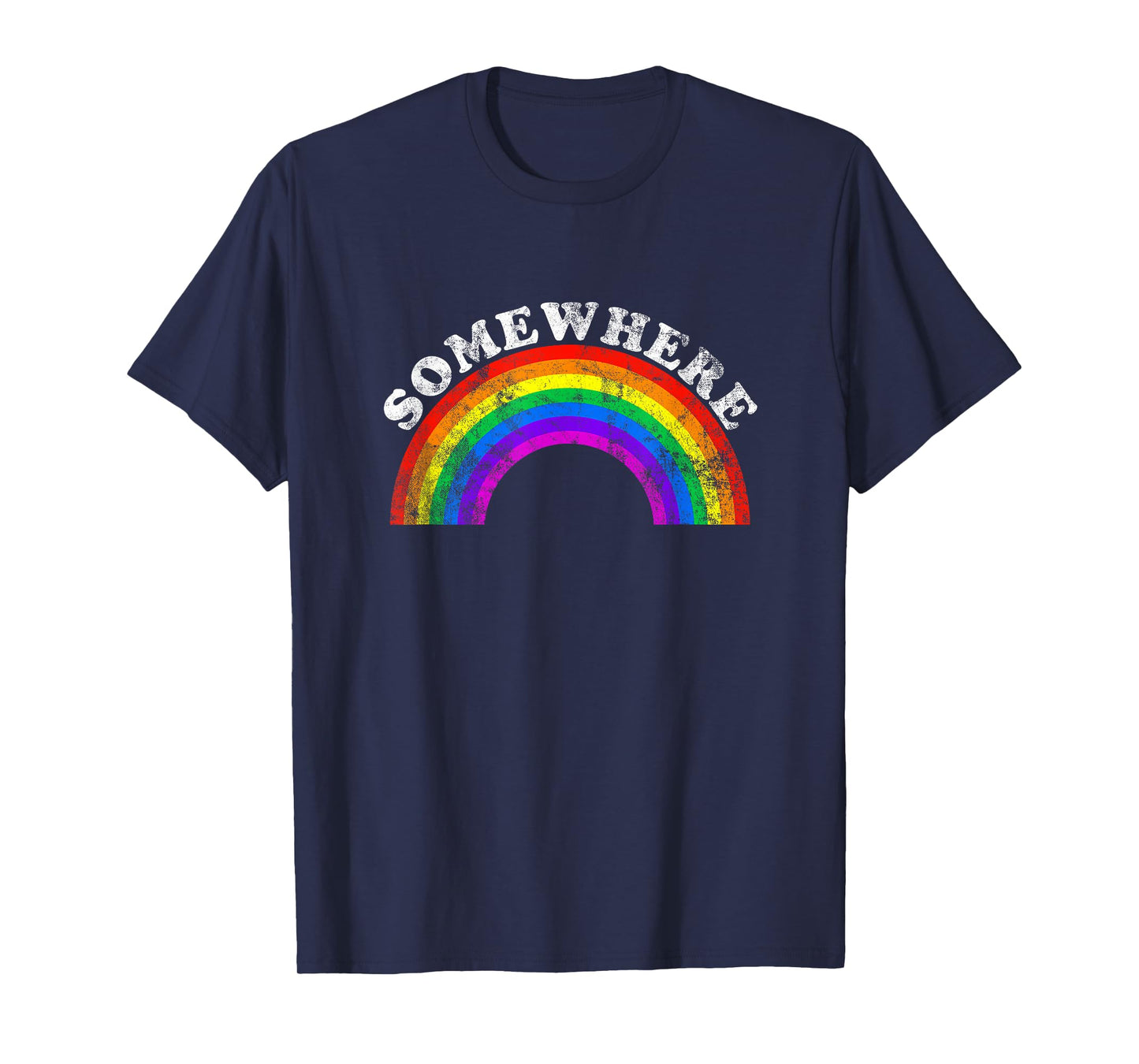 Somewhere Over the Rainbow | Vintage Pride T-Shirt T-Shirt