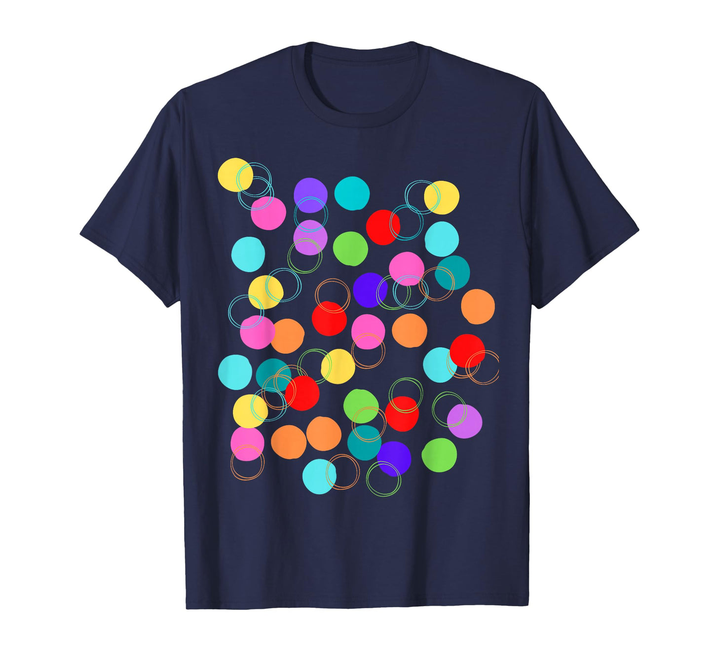 Dot Day Multicolor Rainbow Polka Dot T-Shirt