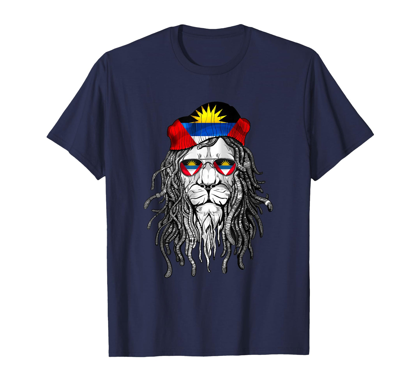 Antigua and Barbuda Tshirt Antigua and Barbuda Flag Lion Tee T-Shirt