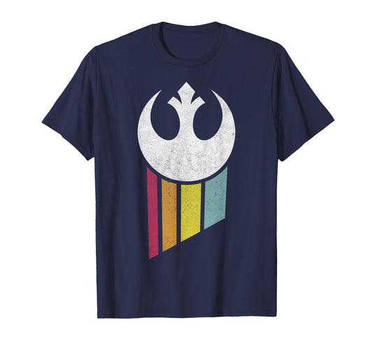 Star Wars Rebel Rainbow Logo Graphic T-Shirt T-Shirt