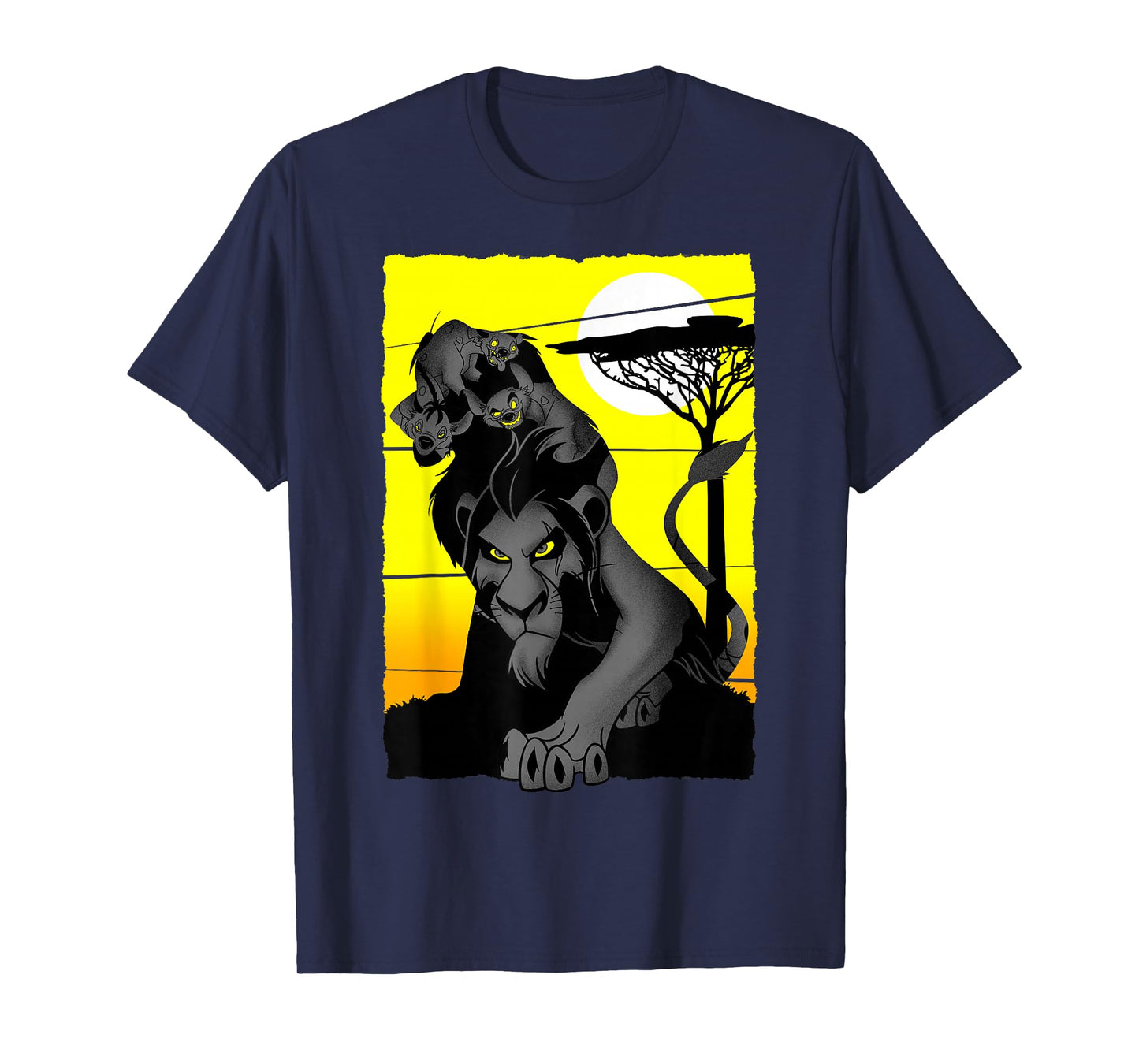 Disney Lion King Scar and Hyenas Sahara Group Poster T-Shirt