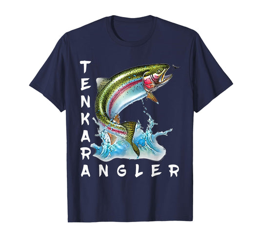 Tenkara Angler Fly Fishing Trout Kebari Fisherman T-Shirt