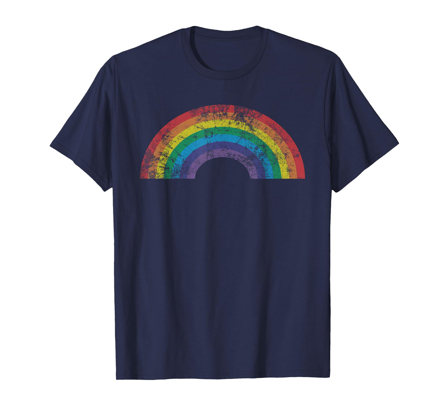 Rainbow Vintage 80's Retro Style Women Men Girls Gift T-Shirt