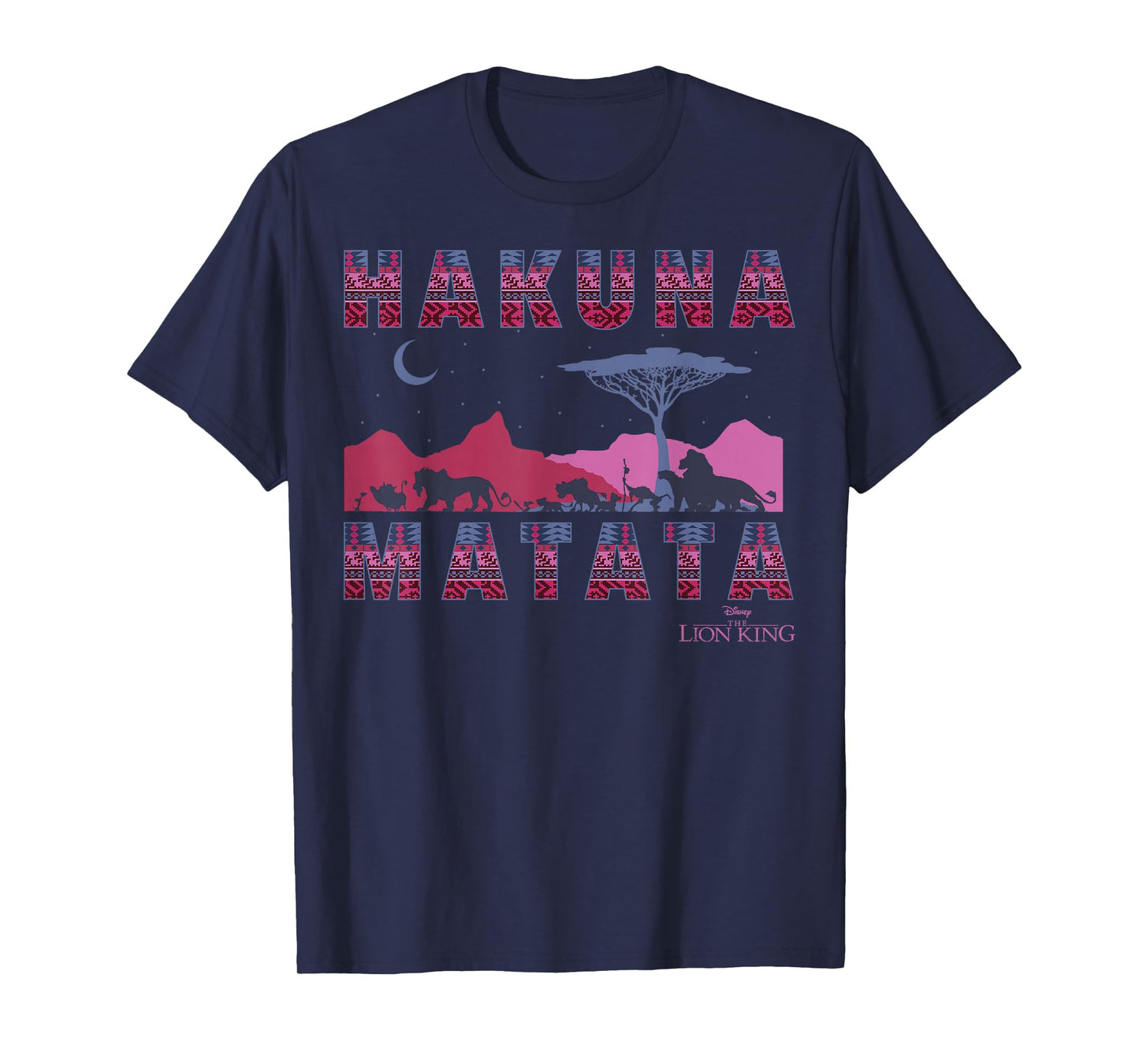 Disney The Lion King Hakuna Matata Moon and Mountains T-Shirt