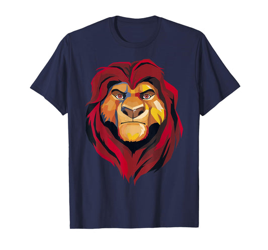 Disney The Lion King Mufasa Artistic Painted Portrait T-Shirt