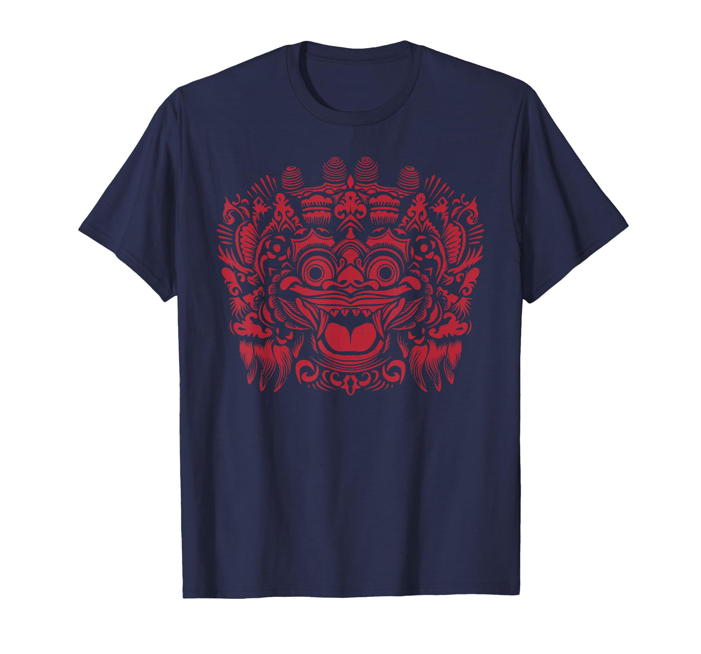 Indonesian Barong Bali Mask Dragon Panther Spirit Indonesia T-Shirt