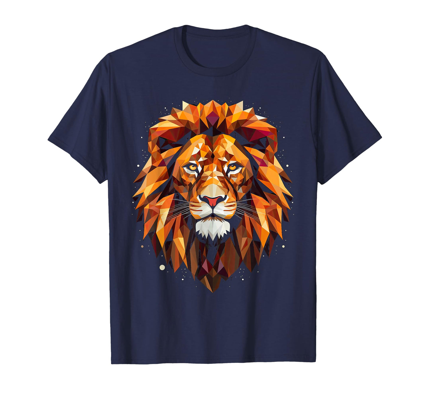 Lion colorful lions King Of Animals From Africa Polygon T-Shirt