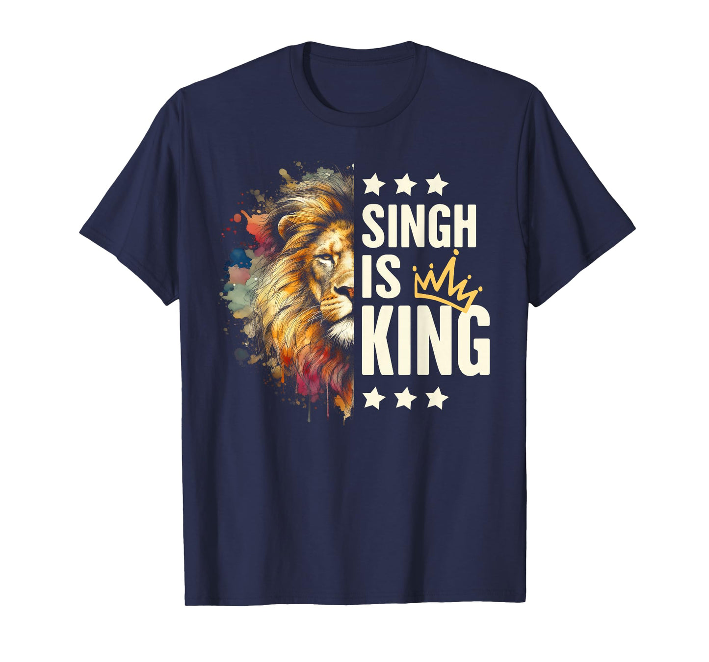 Lion Punjabi Pride Religious Sikh Faith Indian Singh Is King T-Shirt