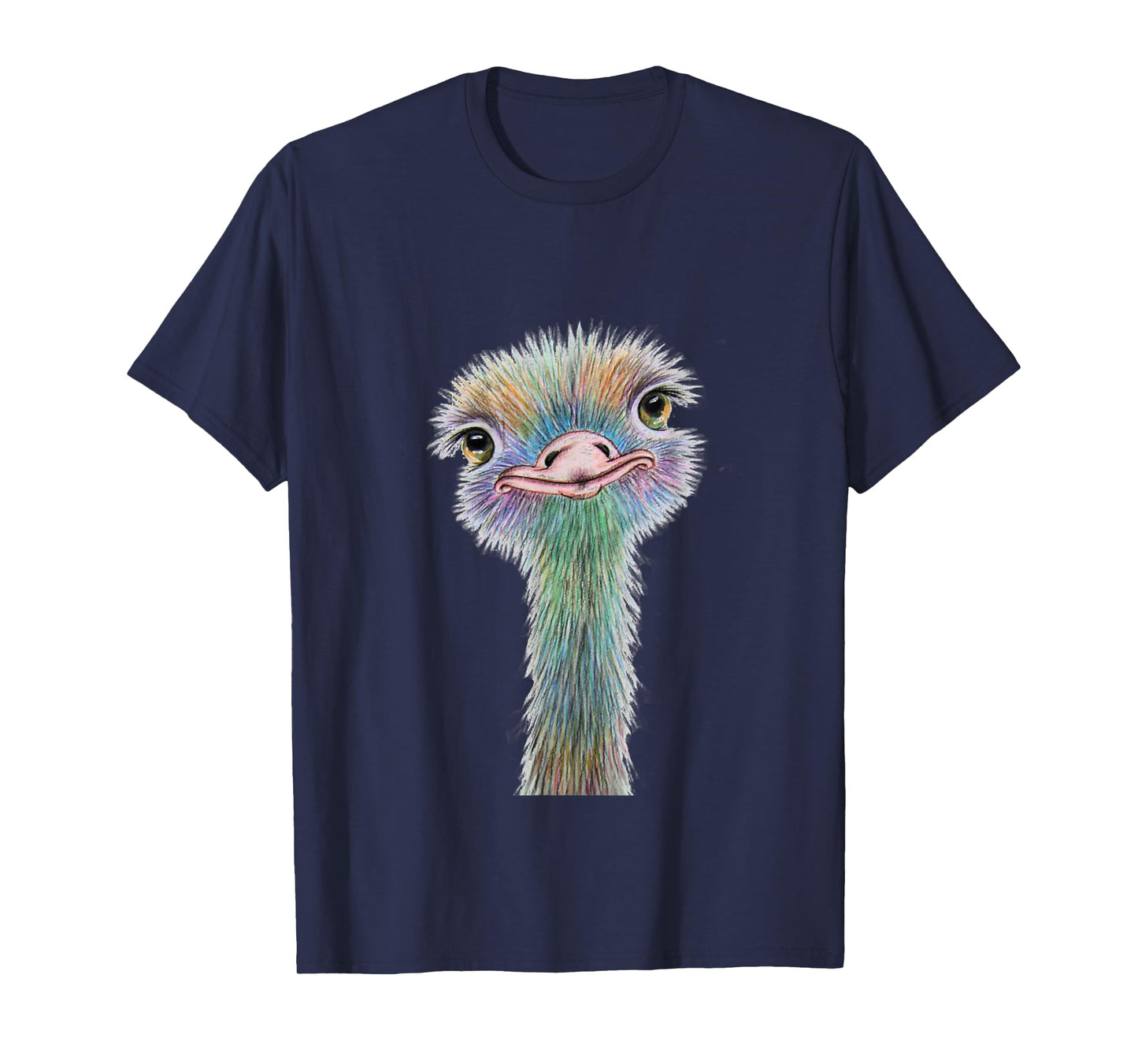 Colorful Ostrich T-Shirt - Beautiful Artistic Animal Tee T-Shirt