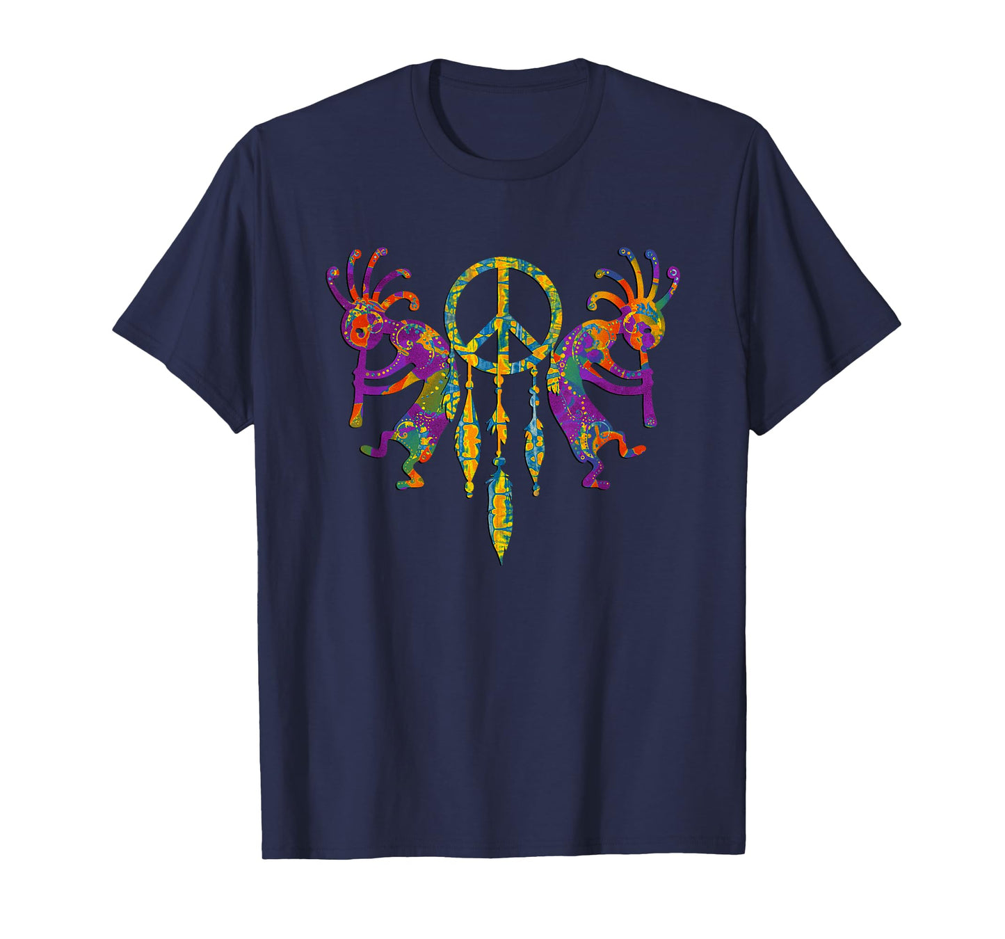 KOKOPELLI Duo - PEACE Dreamcatcher 1 - Culture Fan T-Shirt T-Shirt