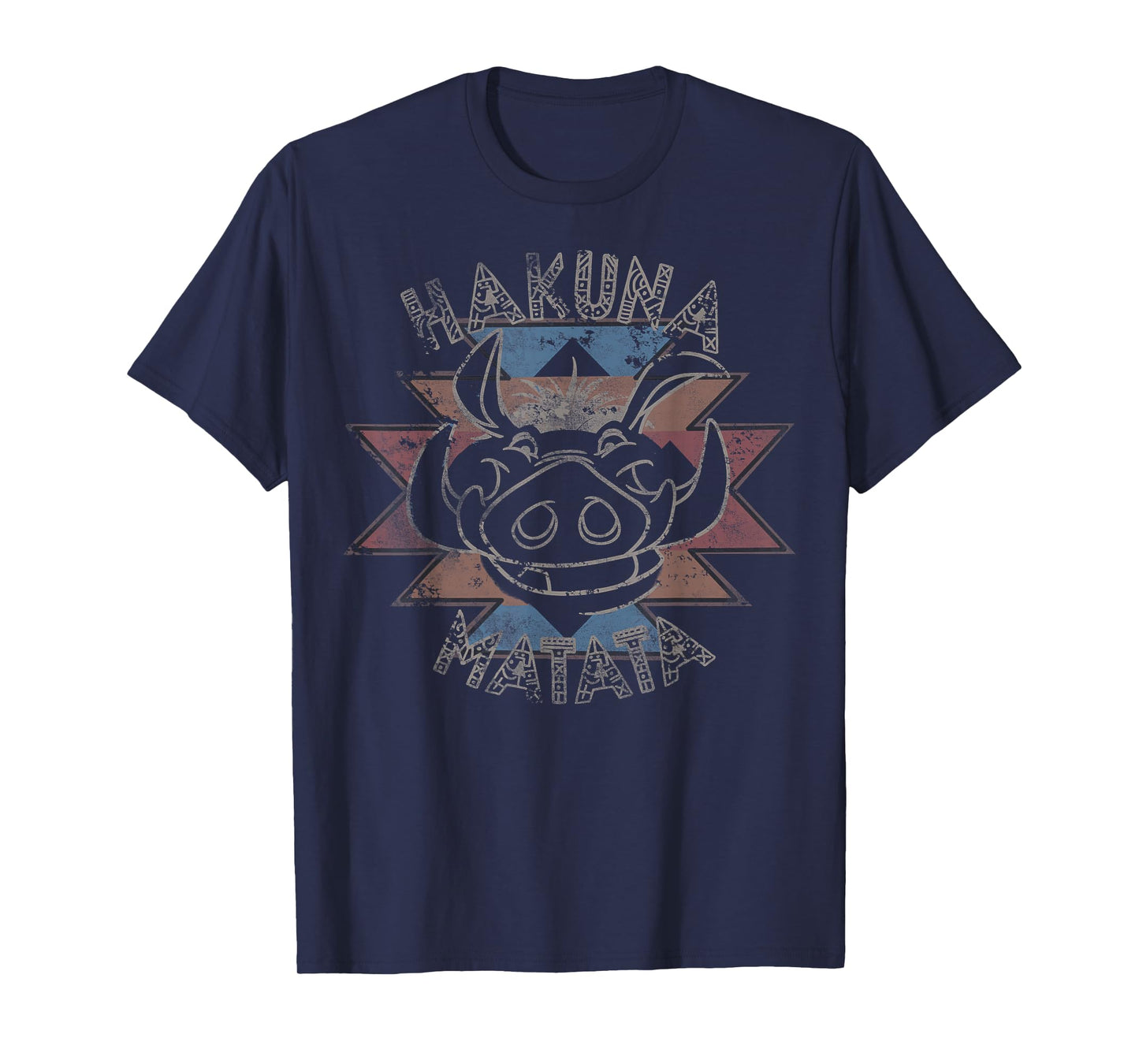 Disney The Lion King Pumbaa Hakuna Matata Distressed Logo T-Shirt