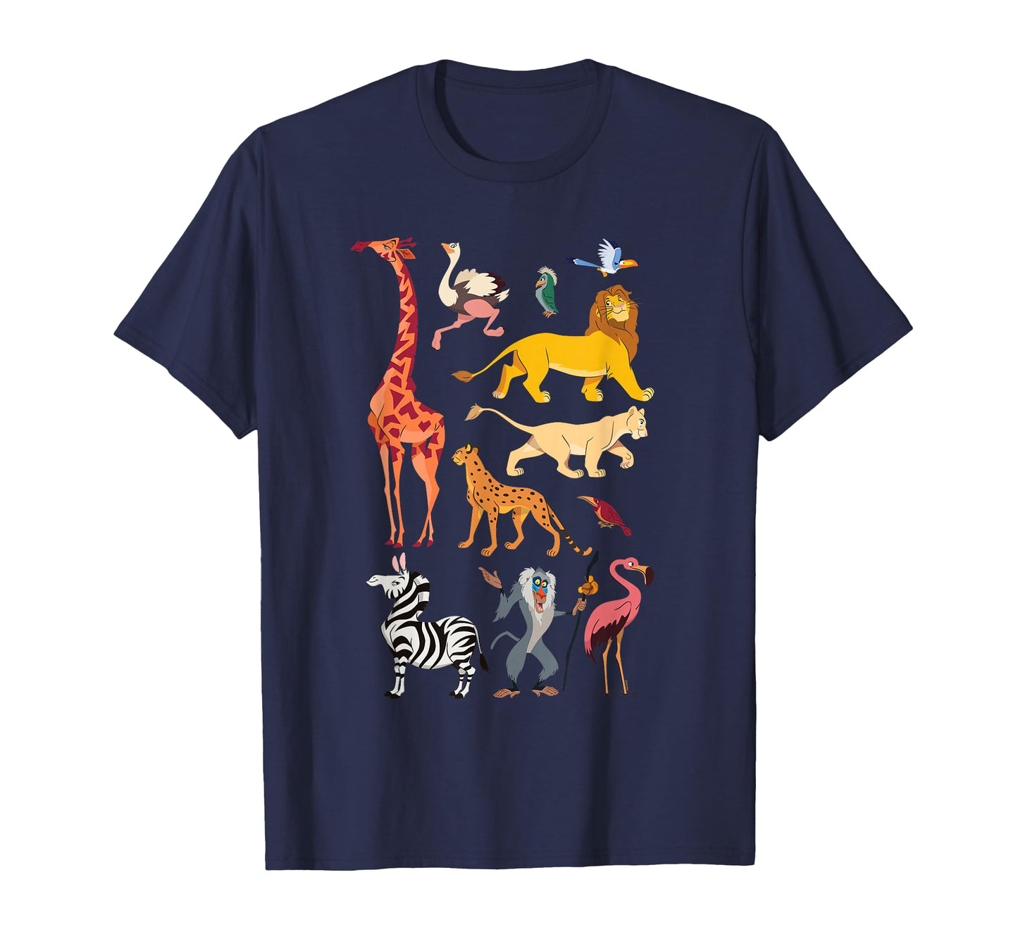 Disney The Lion King Simba and Animals of The Pride Lands T-Shirt