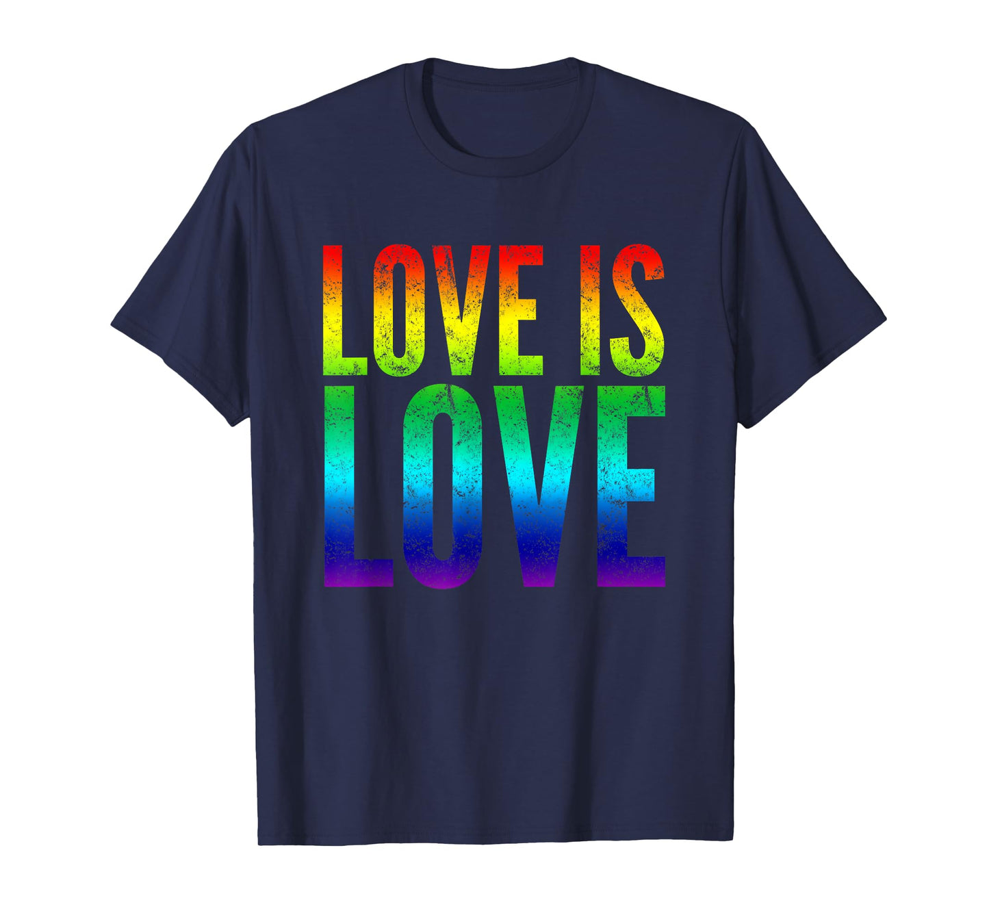 Gay Pride Tee shirt Love is Love Rainbow Flag Colors T-Shirt