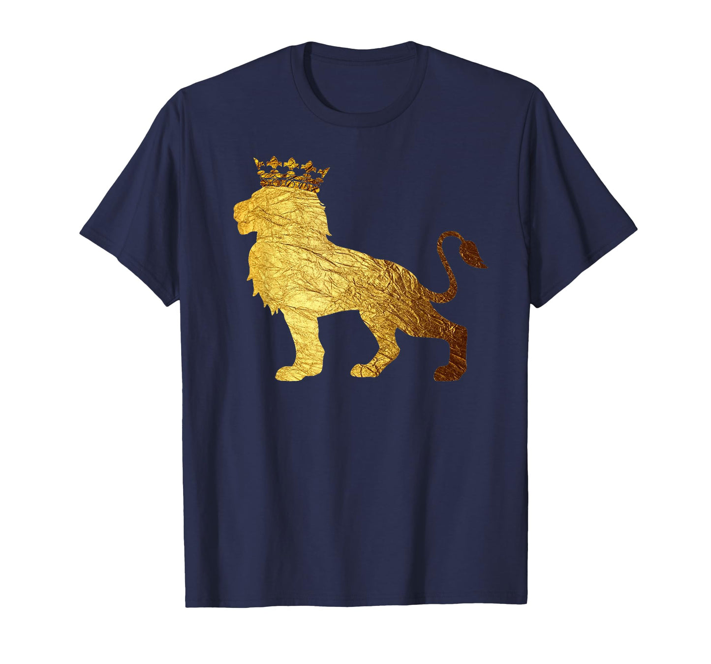 Gold Crown King Lion for Men-Cool Boys Lion T-Shirt