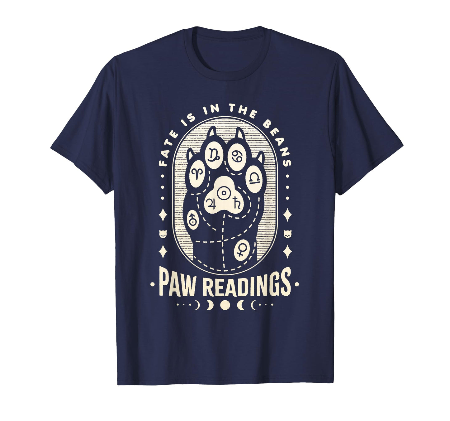 Palmistry Kawaii Cat Paw - Palm Reading Psychic Readings T-Shirt
