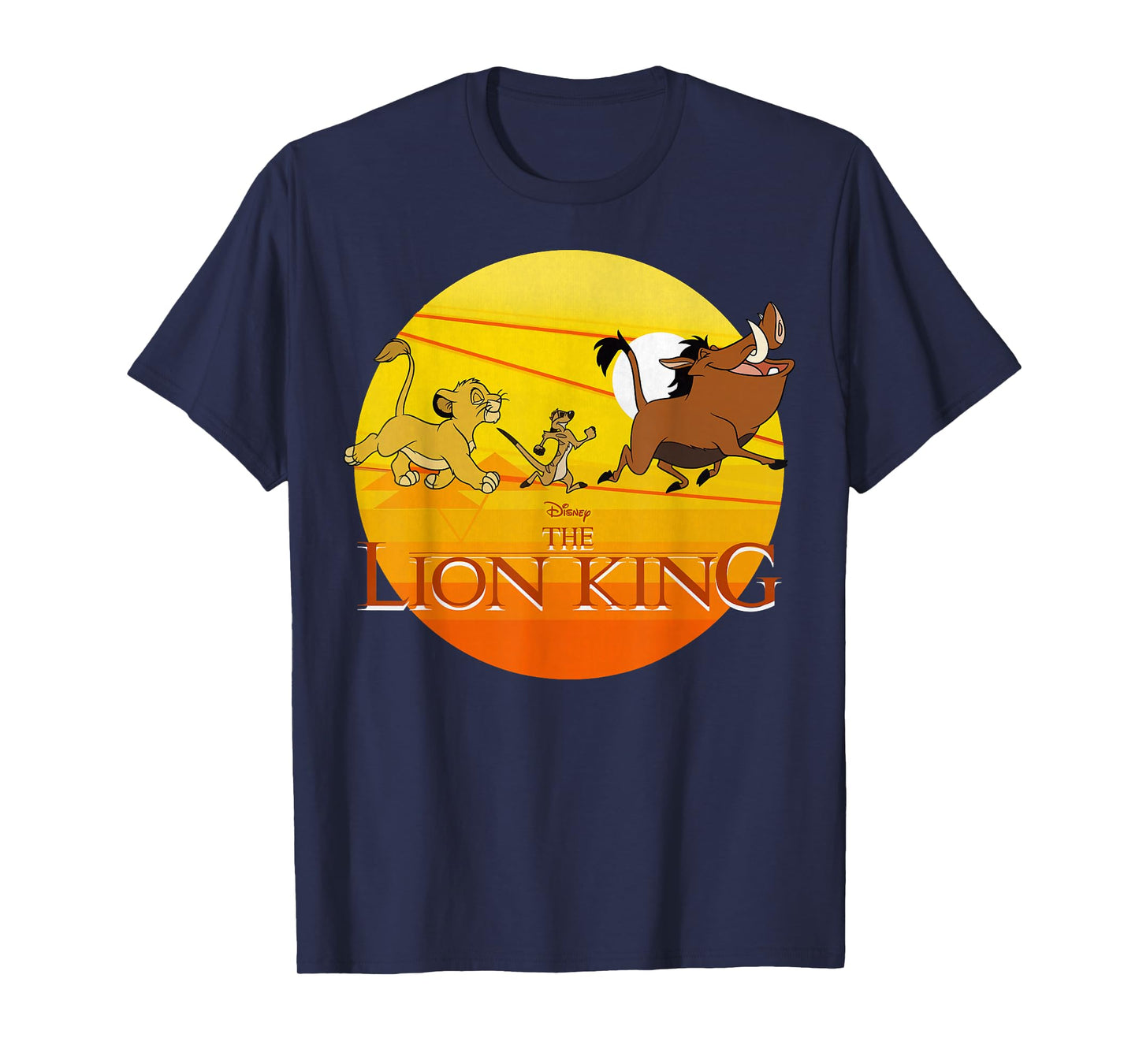 Disney The Lion King Simba Timon And Pumba Sunset T-Shirt