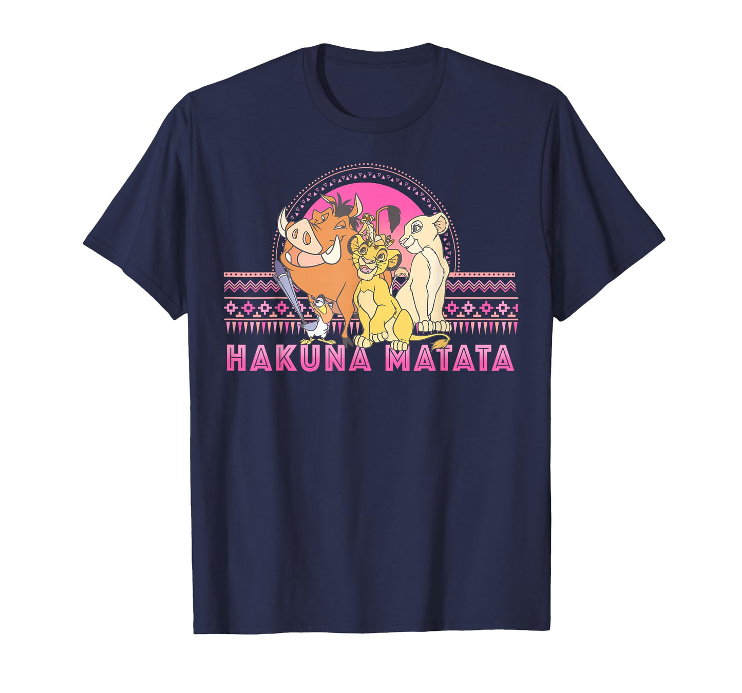 Disney Lion King Hakuna Matata Circle Artsy Portrait T-Shirt