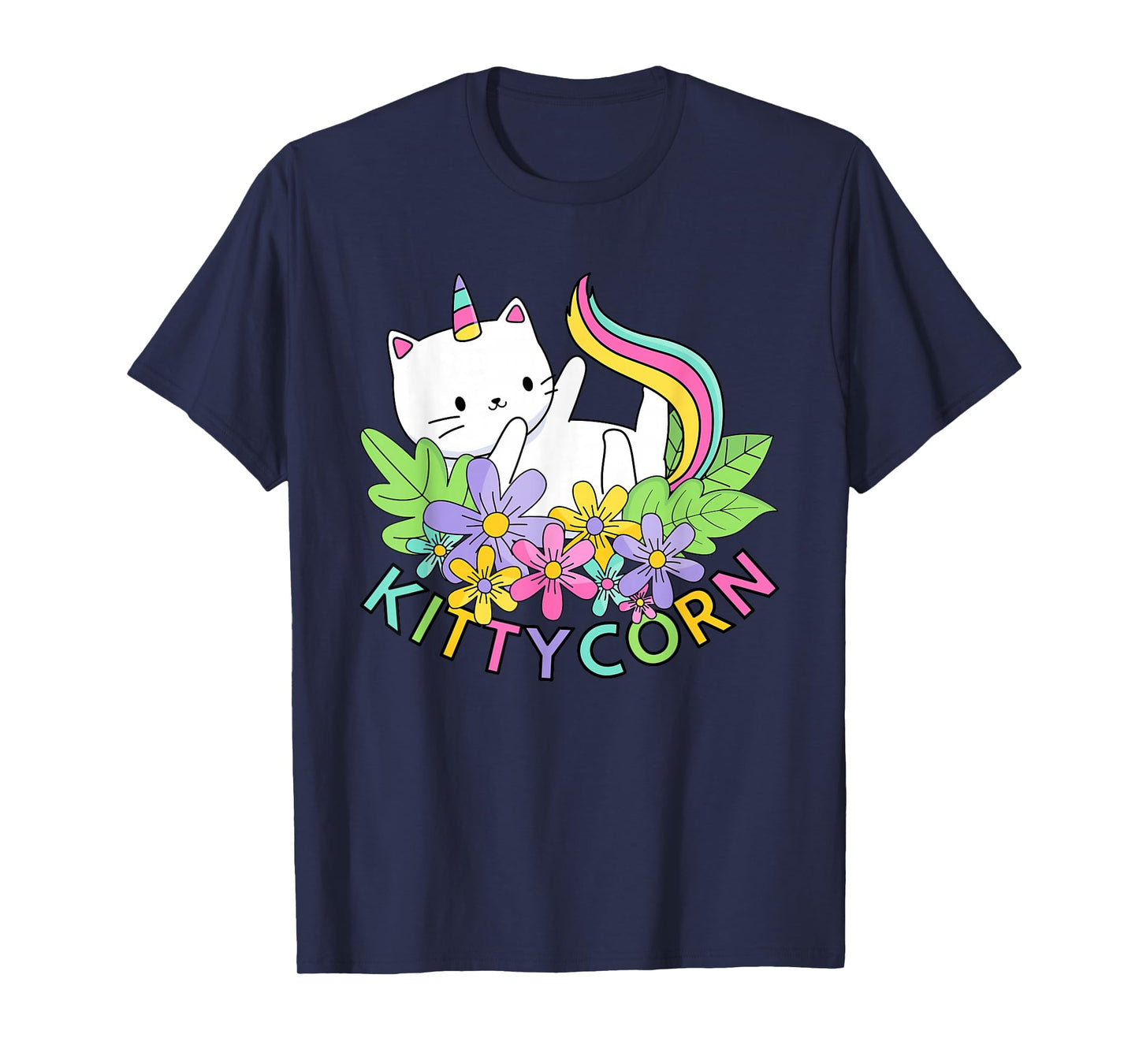 Rainbow Unicorn Cat Kittycorn T-Shirt