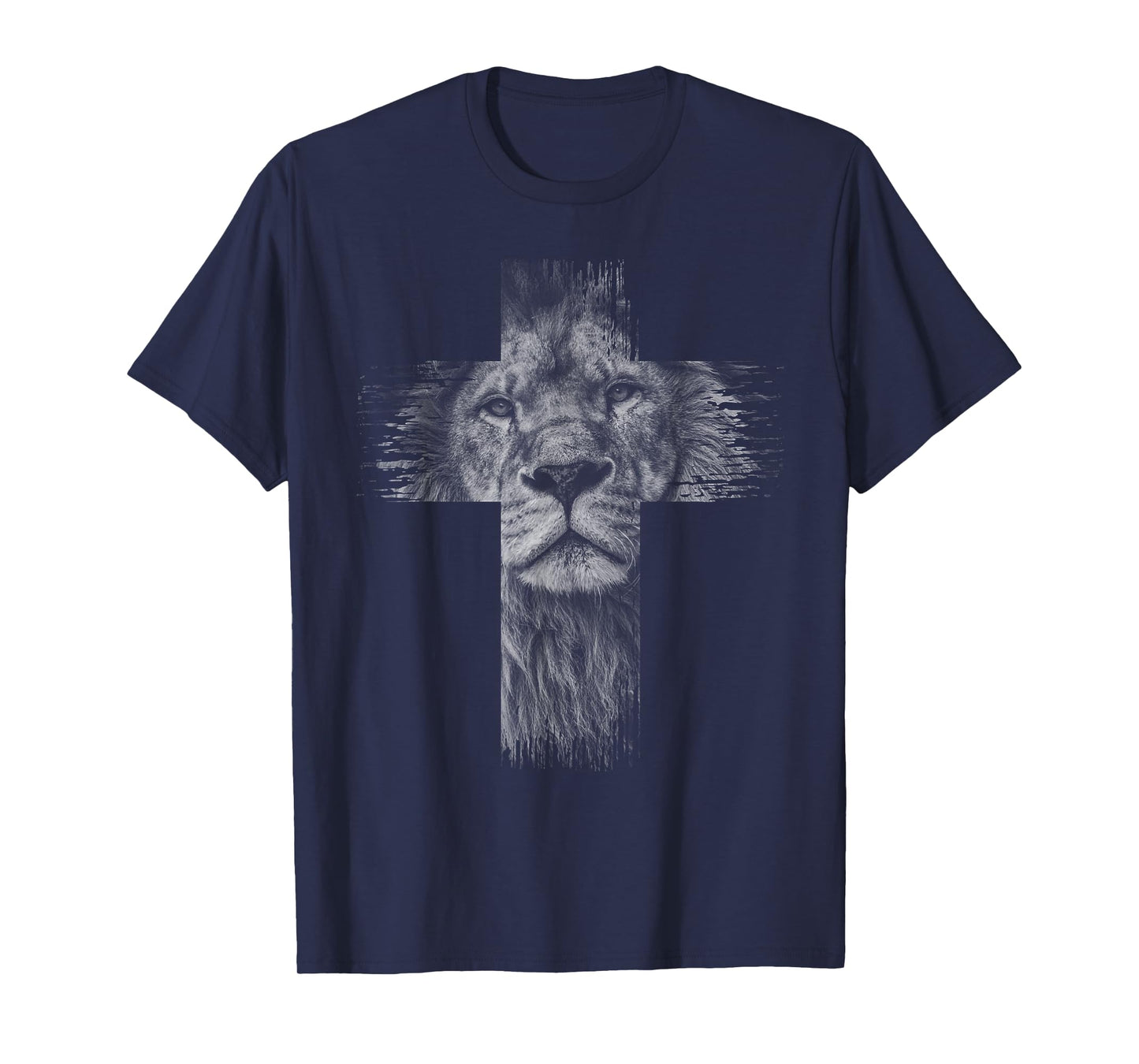 Christian Jesus Lion of Tribe Judah Cross Gift for Men Women T-Shirt