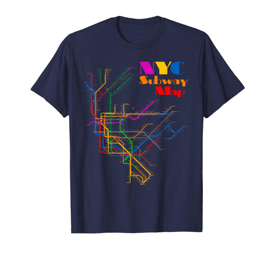New York City Subway Map Shirt NYC Metro Map T-Shirt Gift T-Shirt