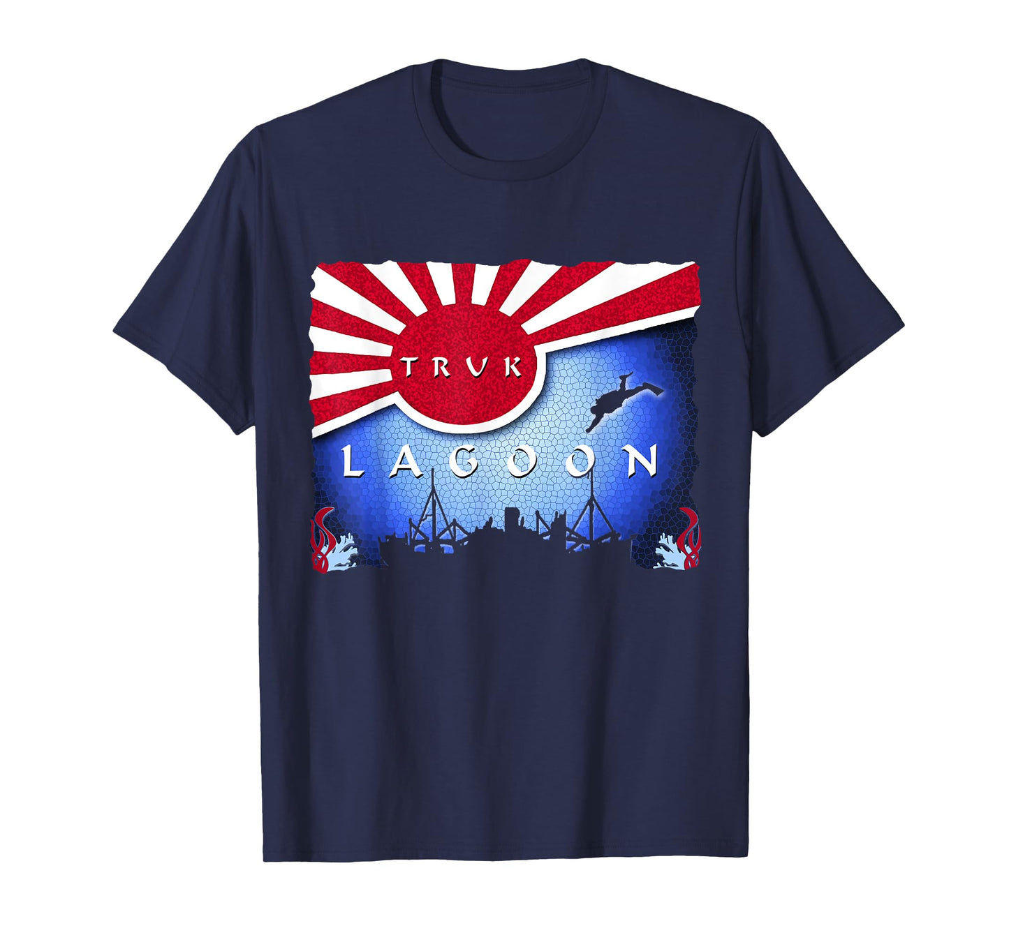 Truk Lagoon Japan Flag Wreck Dive Scuba Diving T-Shirt
