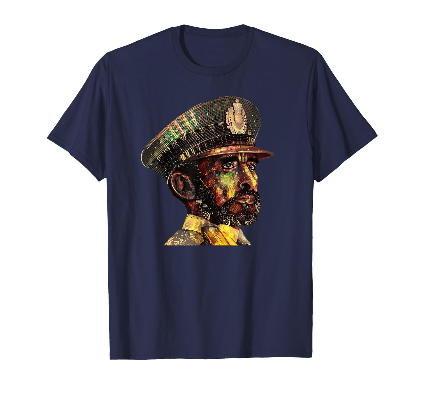Ethiopian Visionary Emperor Haile Selassie Rasta Jamaican T-Shirt