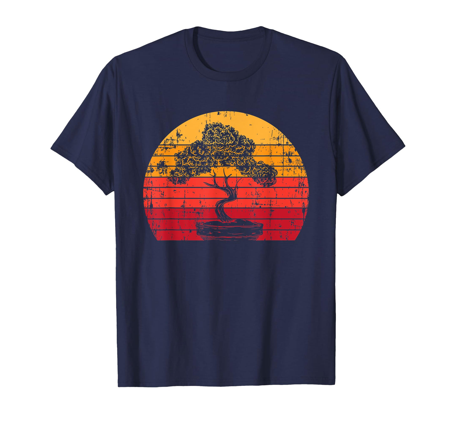 Bonsai Tree Whisperer Japanese Gardener Minimalist Sun Gift T-Shirt