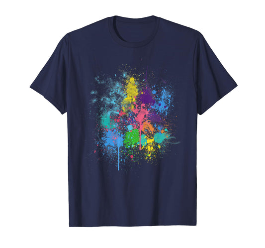 Pretty Abstract Paint Splatter Design Tshirt Men Women Kids T-Shirt
