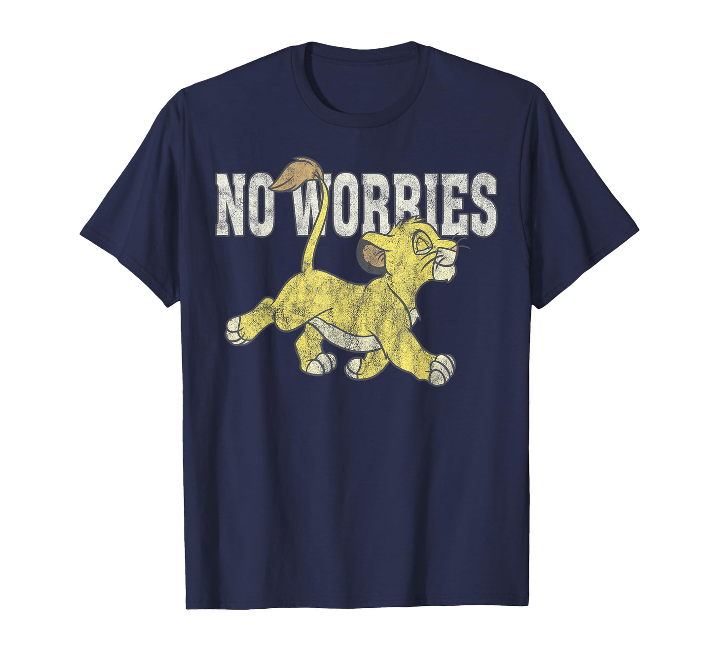 Disney The Lion King Simba No Worries Simple T-Shirt