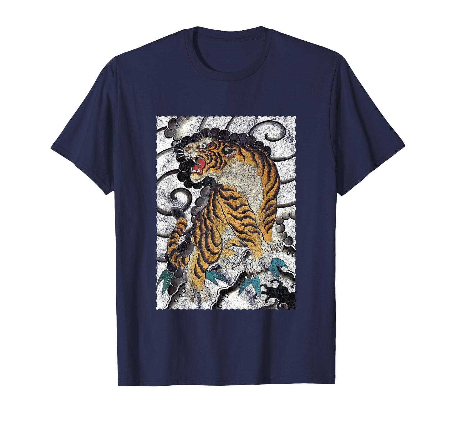 Tattoo Style Traditional Japanese Tiger T-Shirt