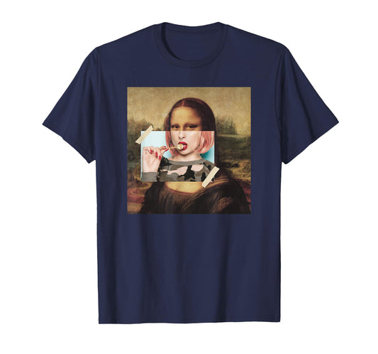 Aesthetic La Gioconda Mona Lisa E-Girl Pop Culture T-Shirt