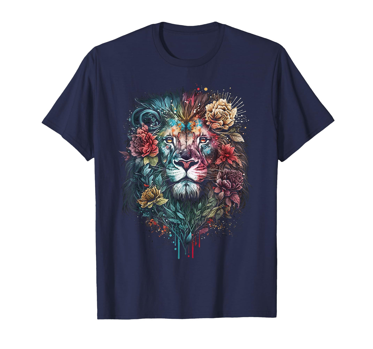 Lion colorful lions From Africa Day of the Dead T-Shirt