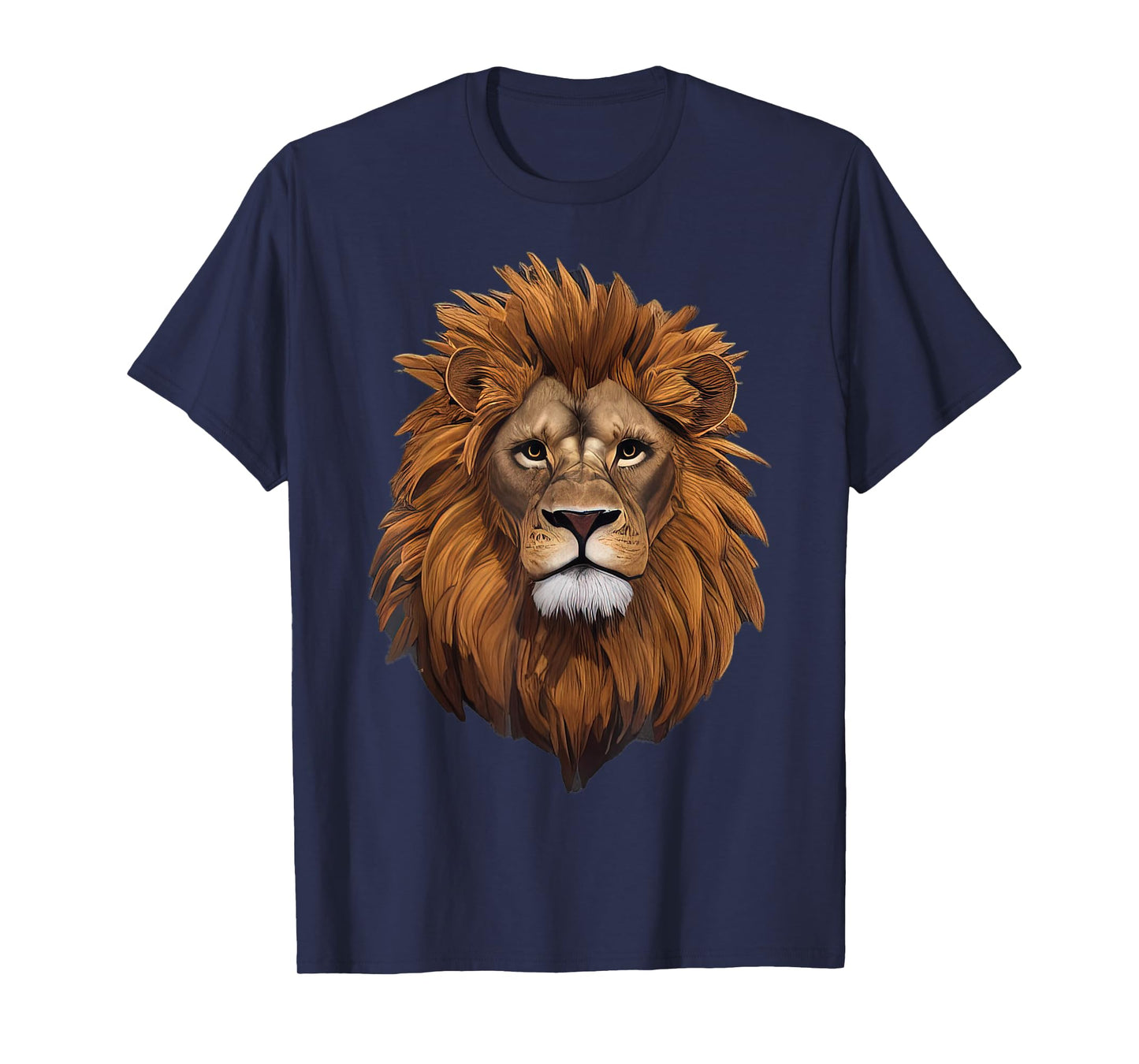 Lion Head Majestic Mane Detailed Art Powerful Strong Lion T-Shirt
