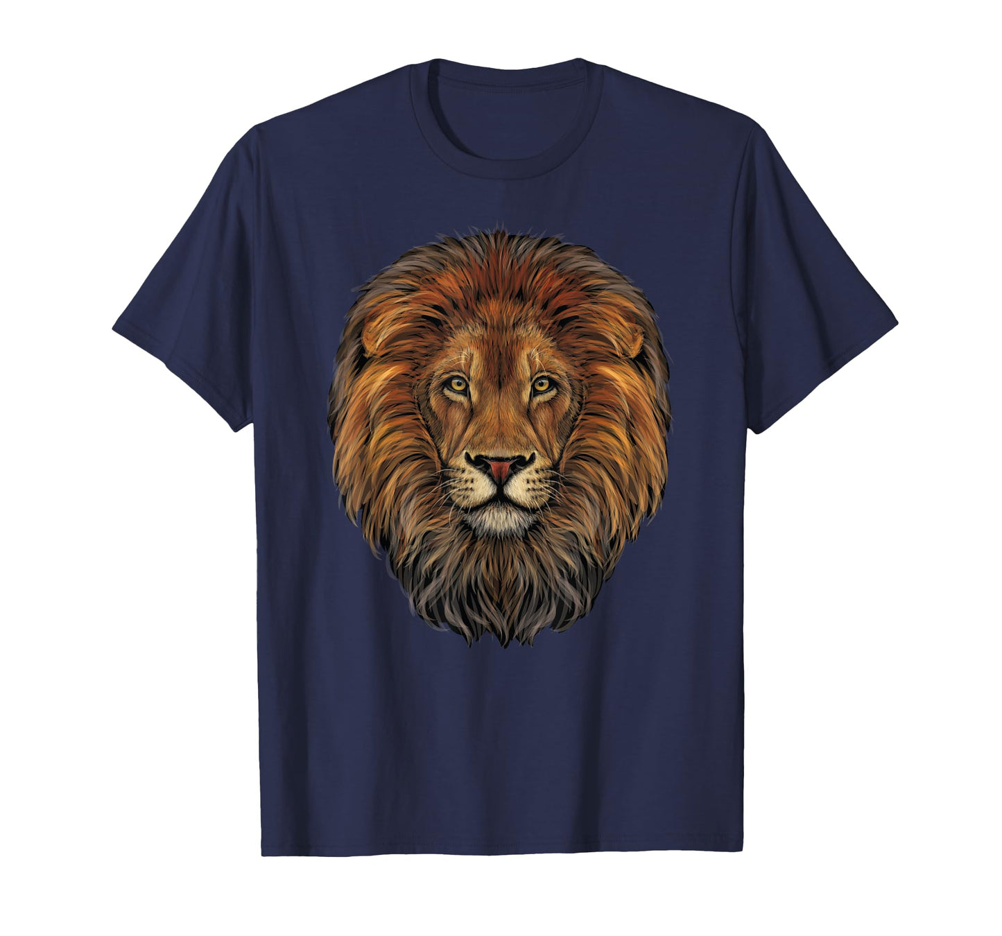 Lion Head Realistic for Lovers of Lions King African Animal T-Shirt