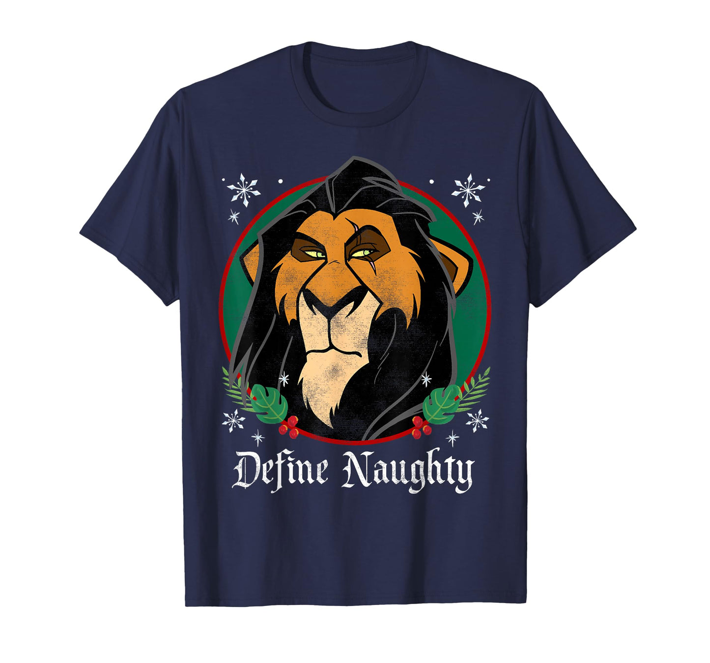Disney The Lion King Scar Define Naughty Christmas T-Shirt