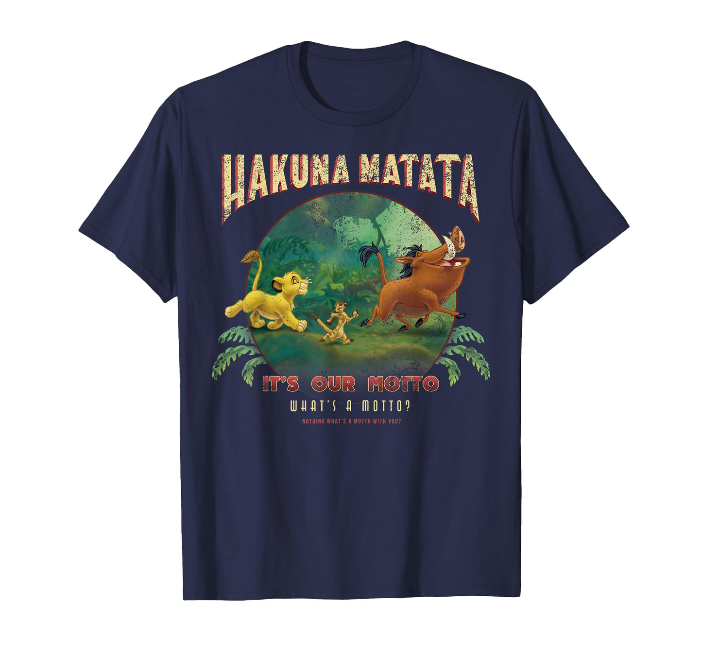 Disney Lion King Hakuna Matata Motto Simba Timon Pumbaa T-Shirt