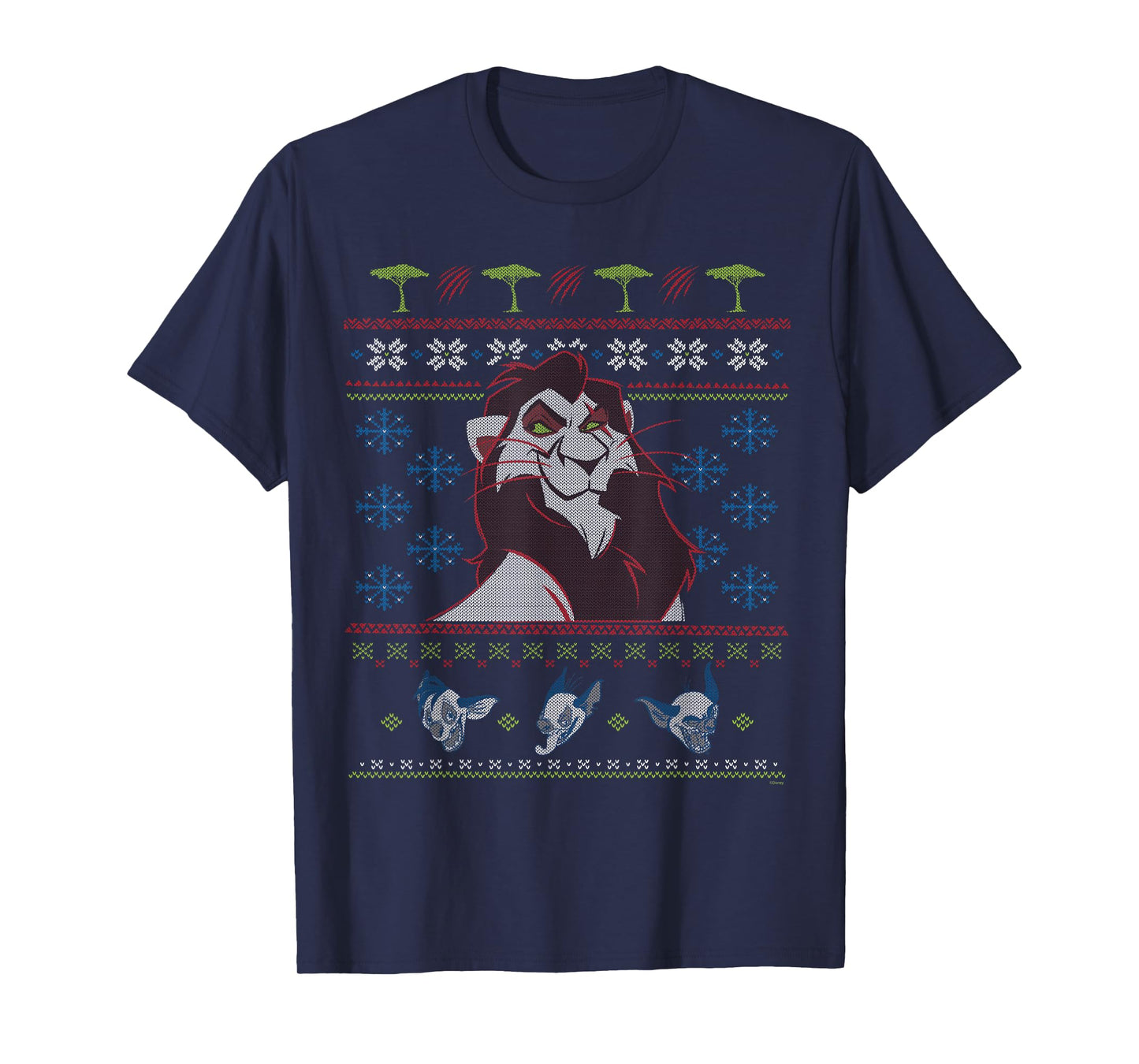 Disney Villains The Lion King Scar Ugly Christmas Sweater T-Shirt